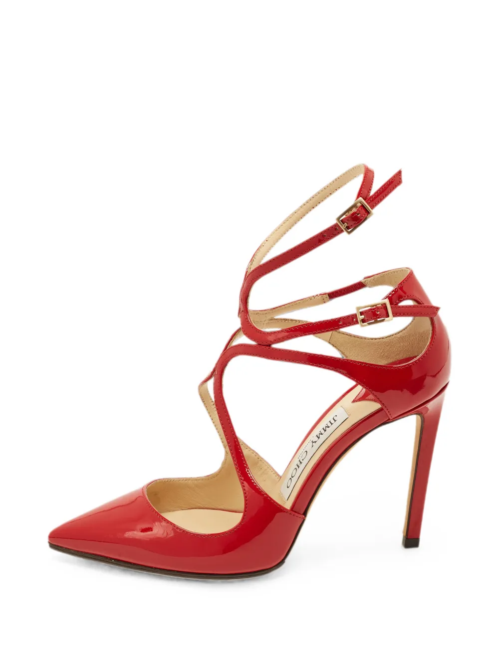 Jimmy Choo Pre-Owned Lancer leather heeled pumps - Rot