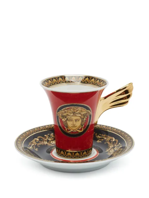 Versace Pre-Owned taza y plato Medusa Ikarus