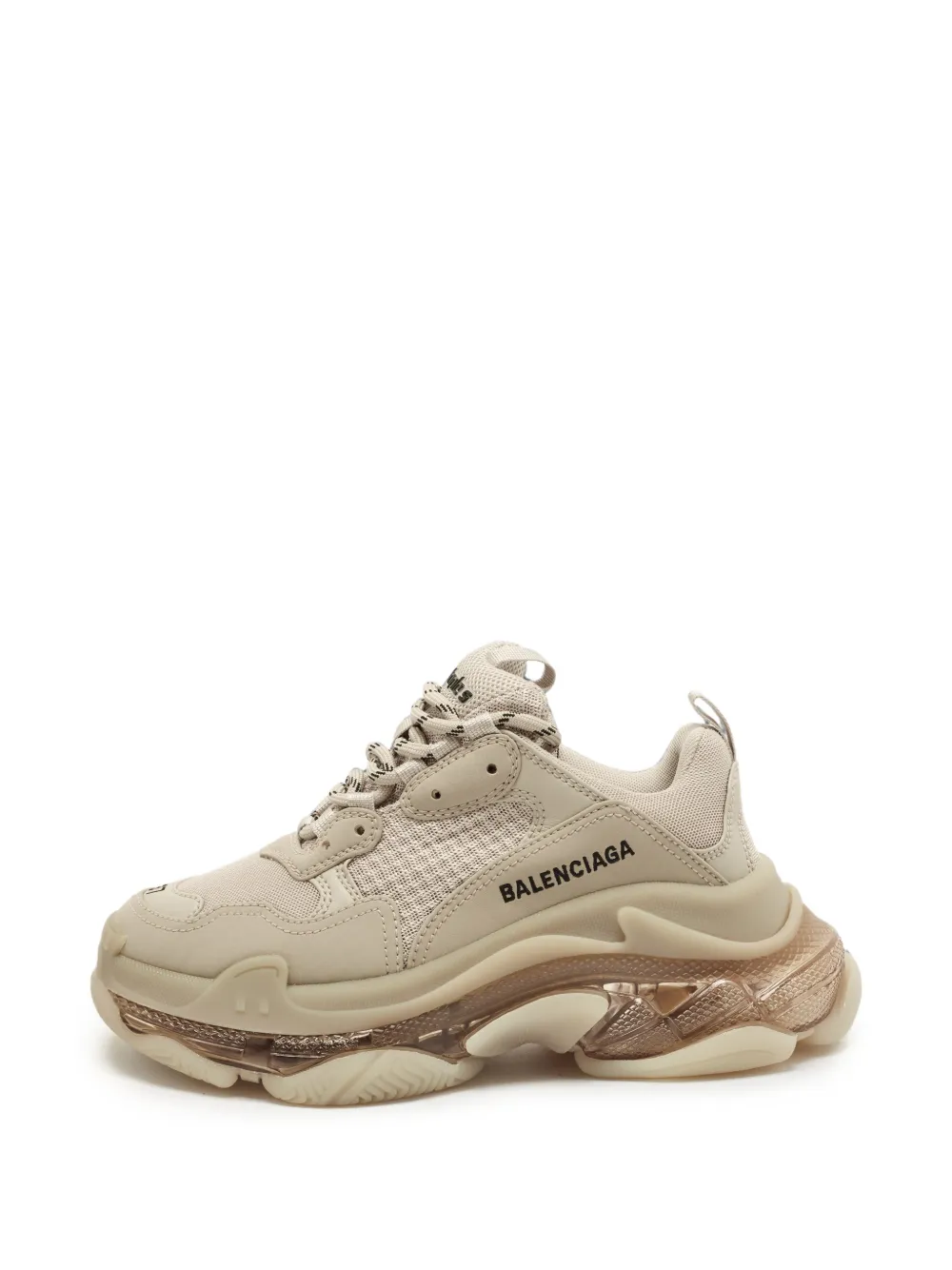 Balenciaga Pre-Owned Triple S Clear sneakers - Nude
