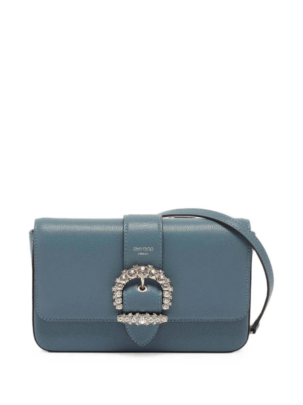 Pre-owned Jimmy Choo Cheri Leather Wallet In Blue