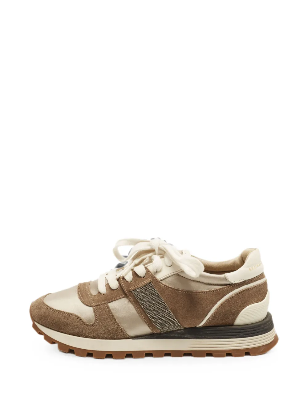 Brunello Cucinelli Monili suede sneakers - Nude