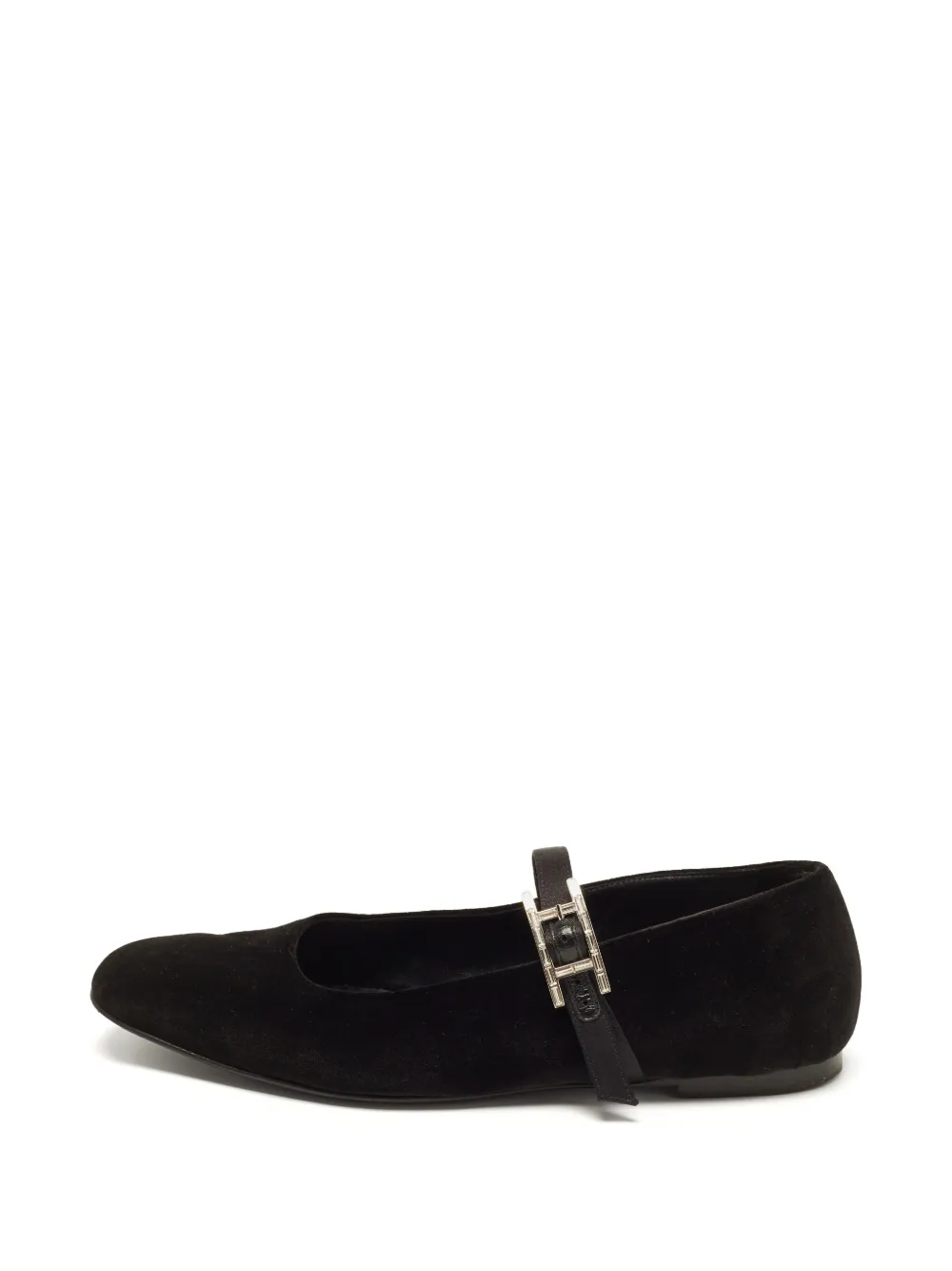 Hermès Pre-Owned Jane buckle-fastening ballet flats - Schwarz