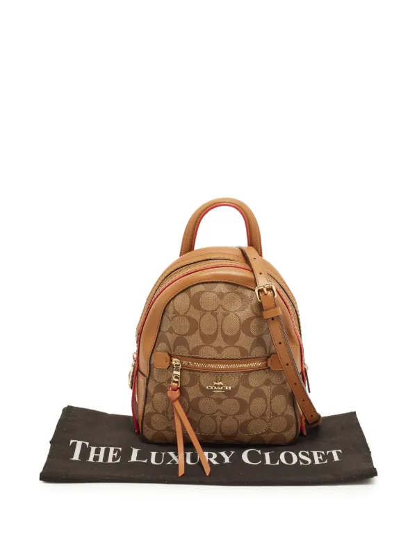 coach andi backpack Signature Canvas Coach Andi Backpack