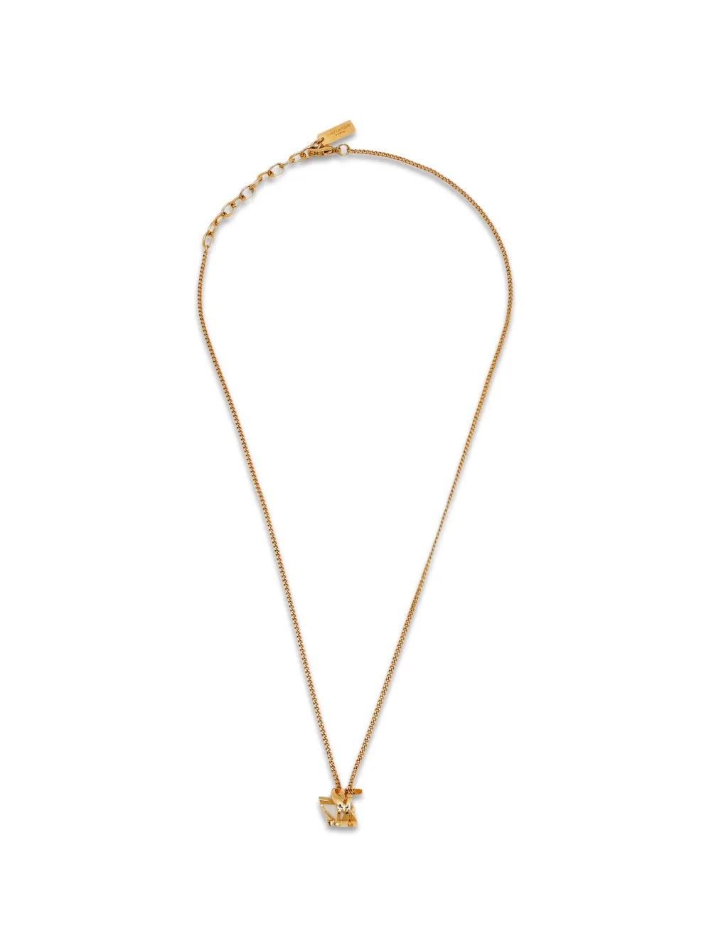 Saint Laurent Pre-Owned Paris Cassandre necklace - Gold