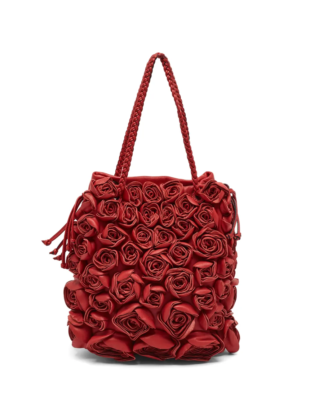 Valentino Garavani Pre-Owned floral-appliqué tote bag - Rosso