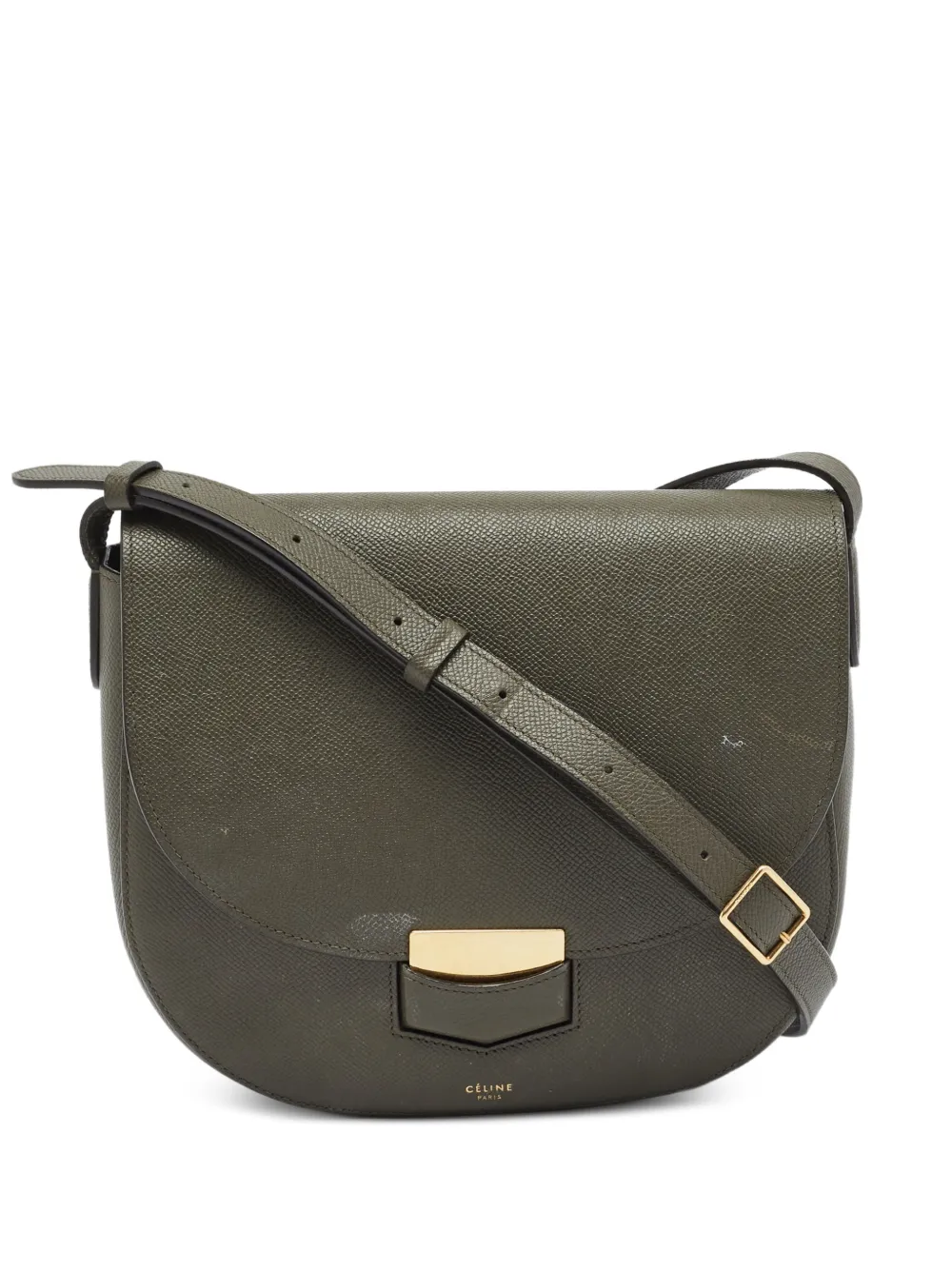 Celine Pre-Owned 2017 Trotteur shoulder bag - Verde