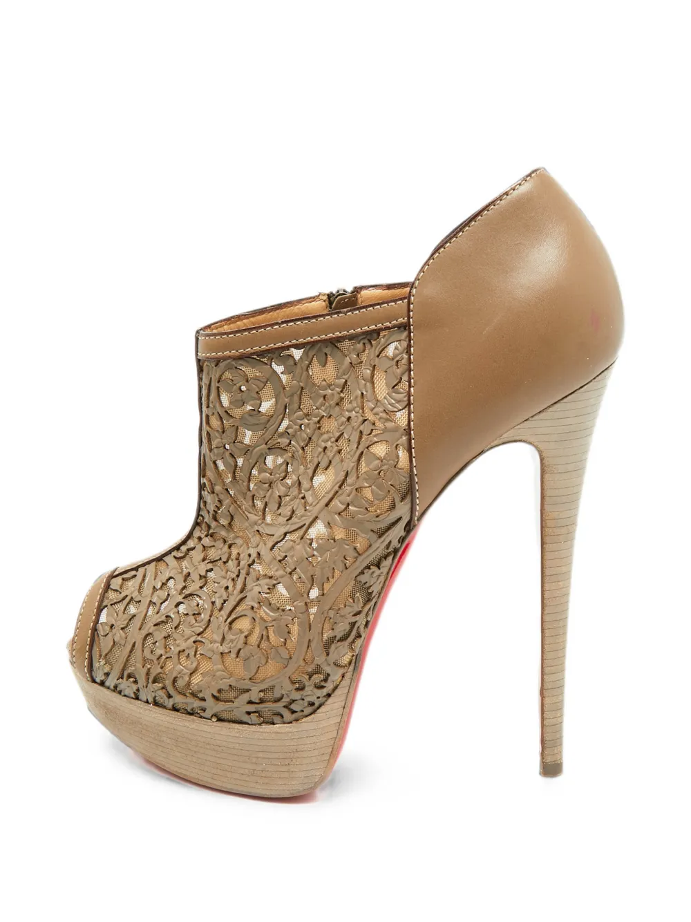 Christian Louboutin Pre-Owned Pampas laser-cut pumps - Grau