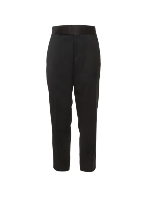 Prada Pre-Owned satin-waistband gabardine trousers