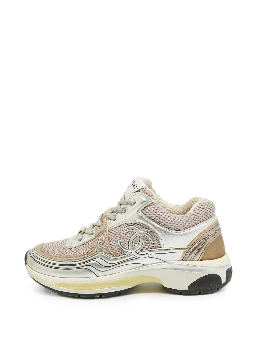 CHANEL Pre-Owned CC mesh sneakers - Silber