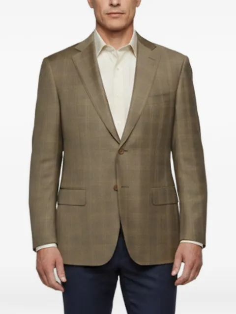 Ermenegildo Zegna Vintage check single-breasted blazer