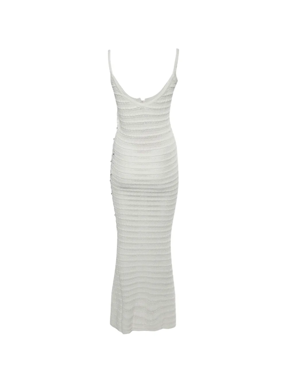 Zoe by Sisters stud-embellished crochet maxi dress - Bianco