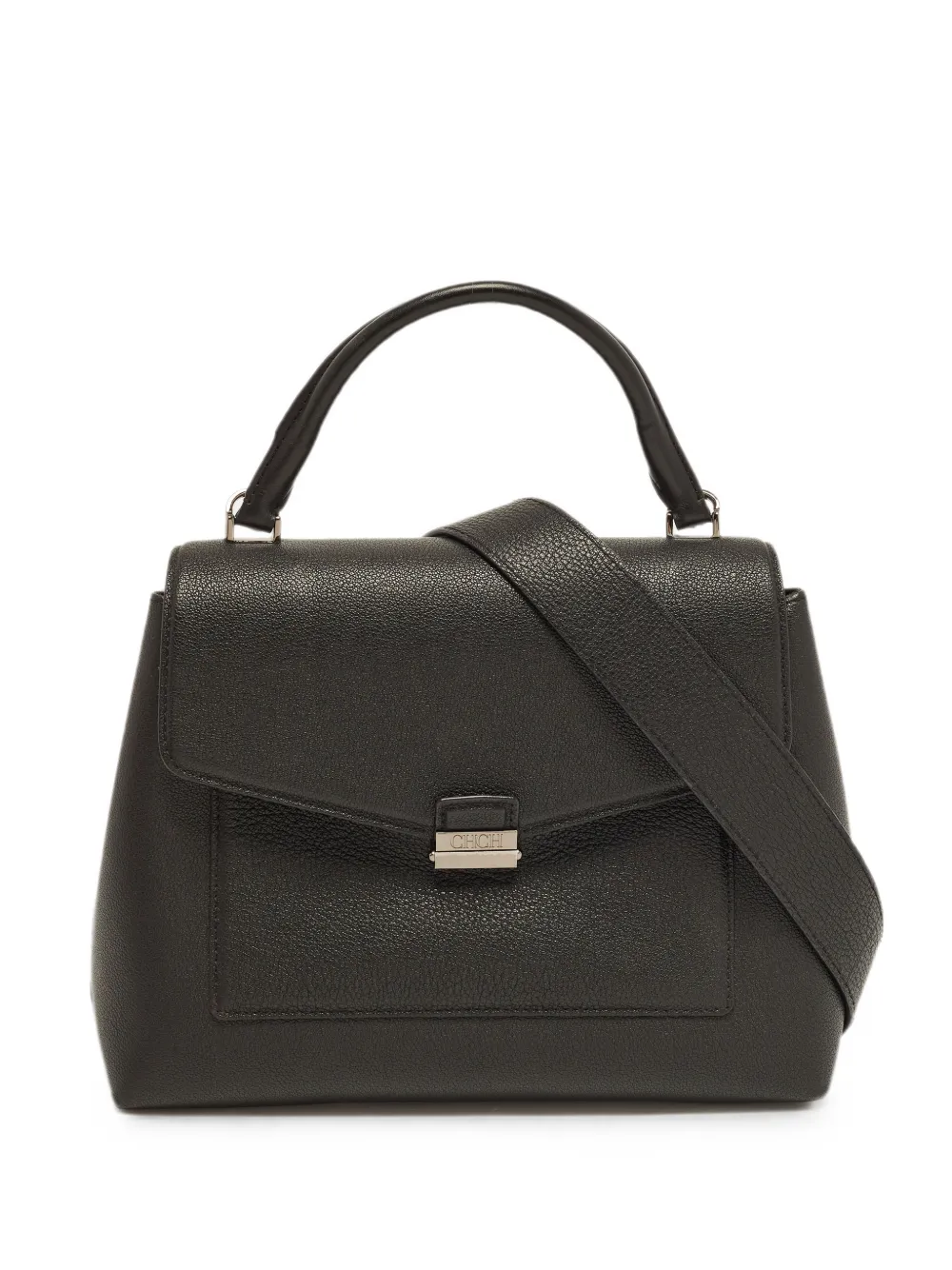 Carolina Herrera Vintage flap tote bag - Schwarz