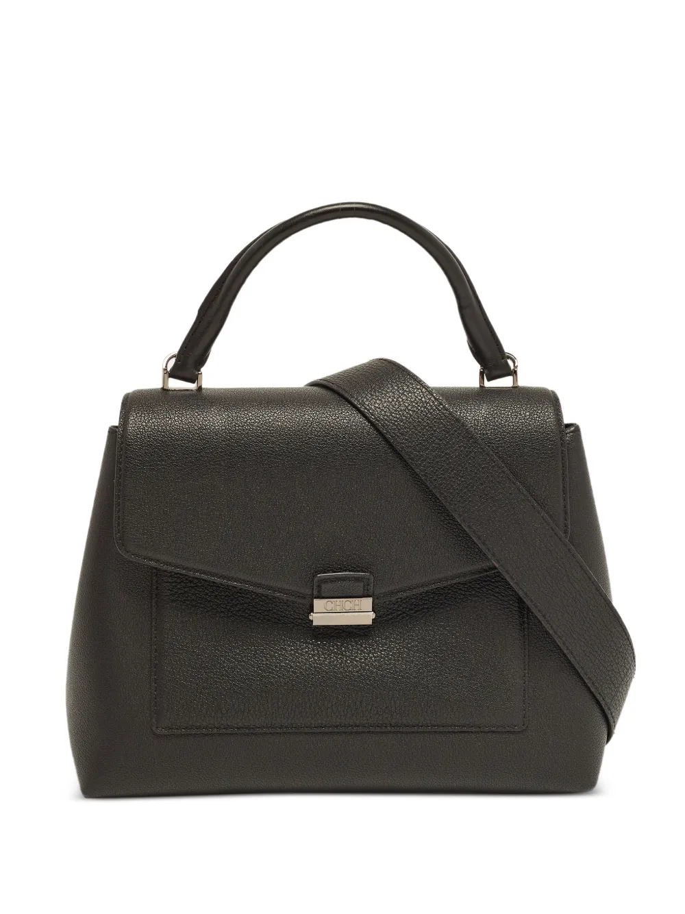 Carolina Herrera Vintage flap tote bag - Schwarz