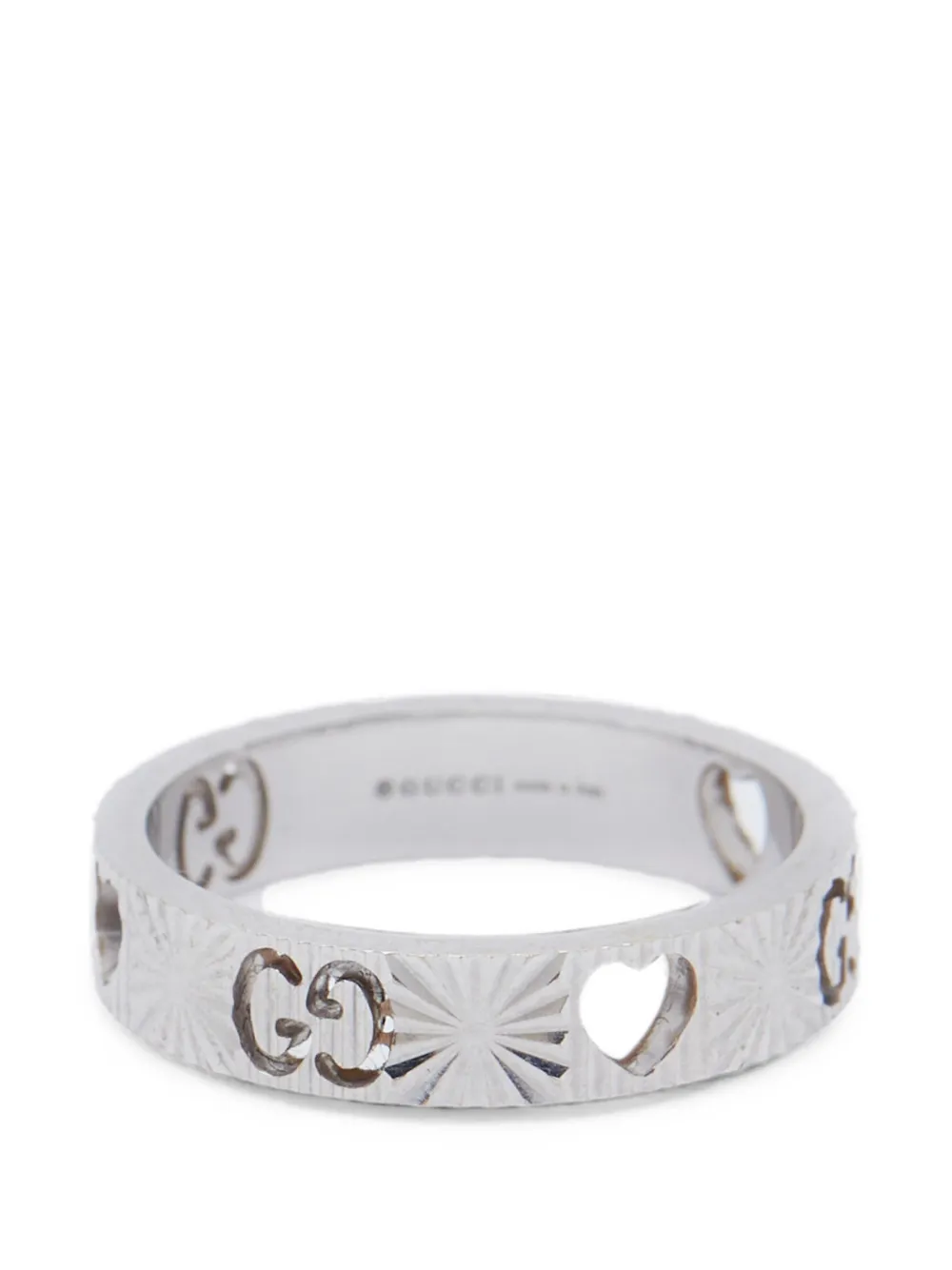 Gucci Pre-Owned Icon Heart ring - Argento