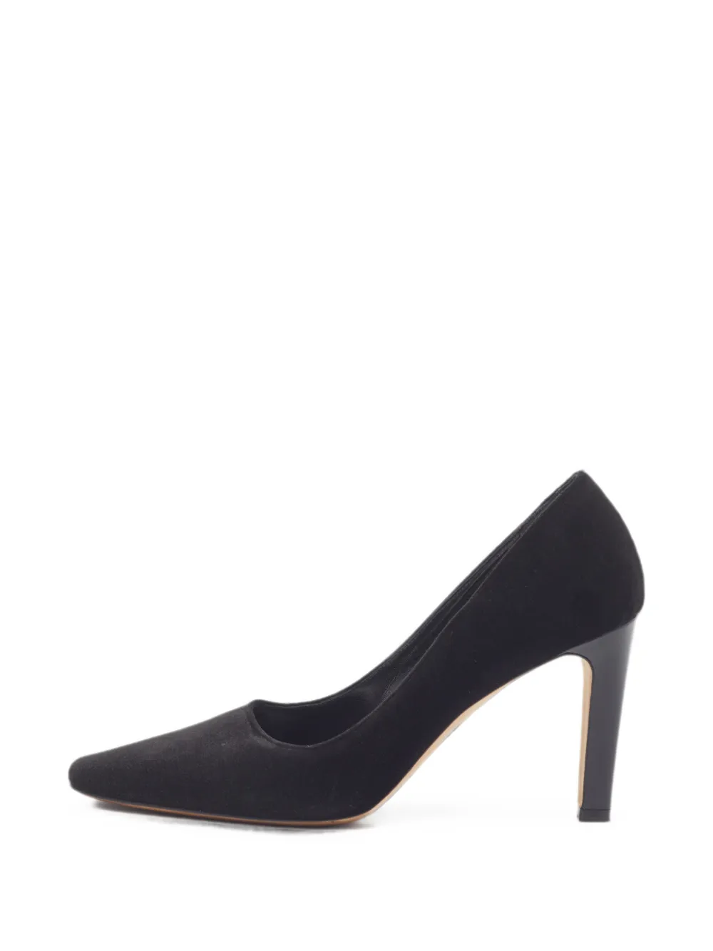 Manolo Blahnik velvet heeled pumps - Schwarz