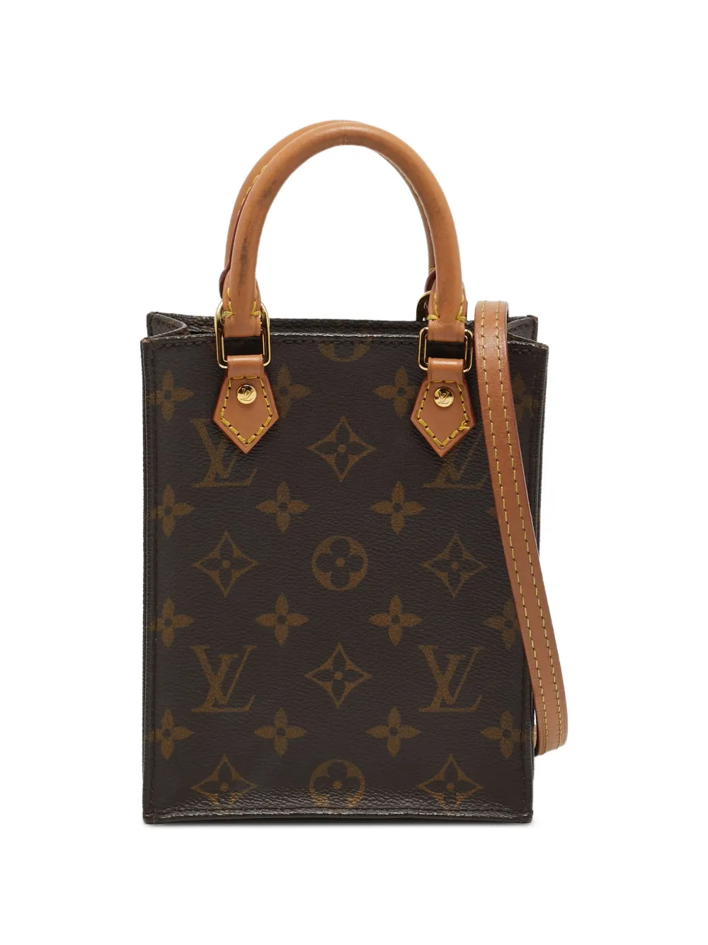 Louis Vuitton Pre-Owned 2020 petit Sac Plat Monogram tote bag - Braun