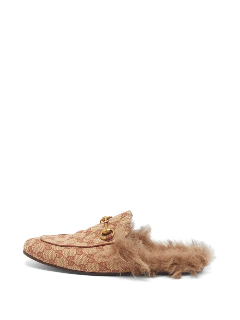 Gucci Pre-Owned Princetown Horsebit detail mules - Nude