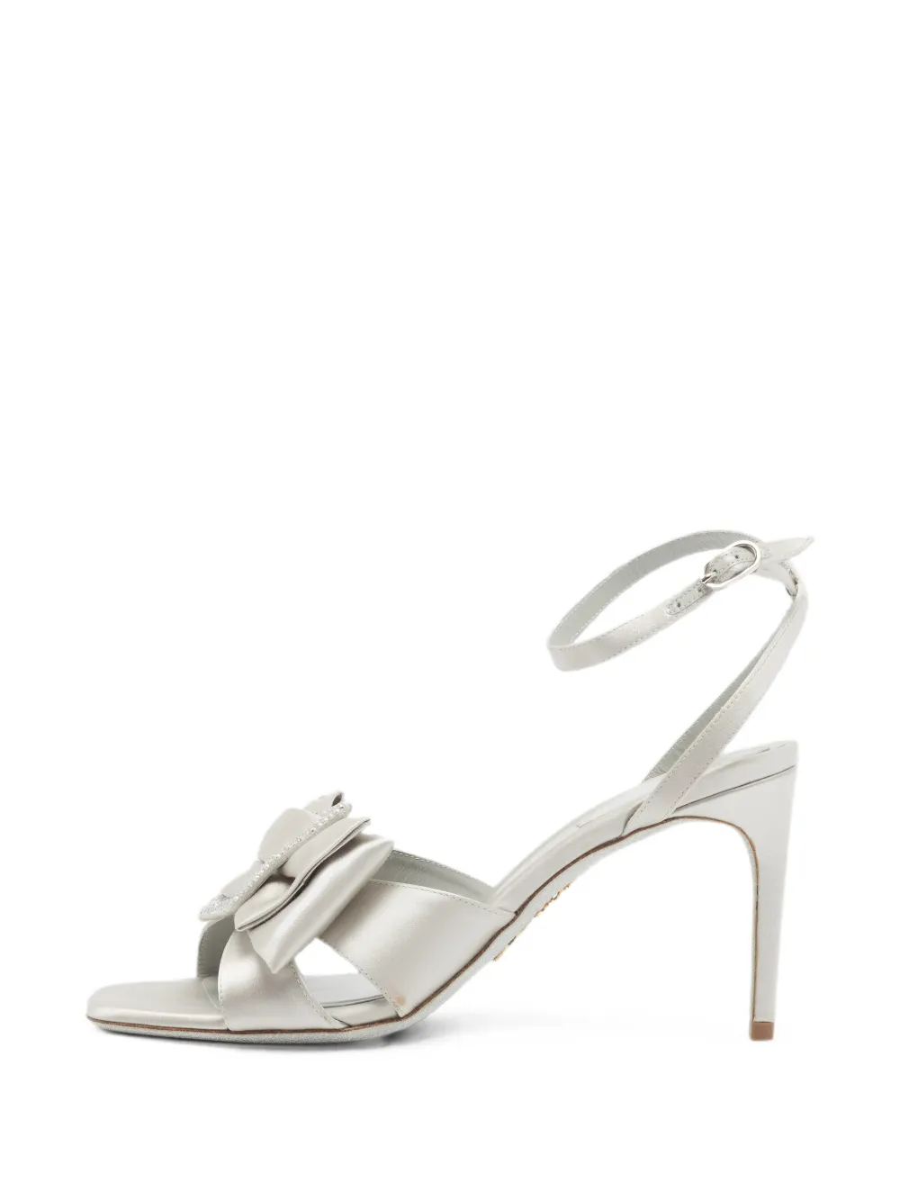 René Caovilla bow-embellished heeled sandals - Grau