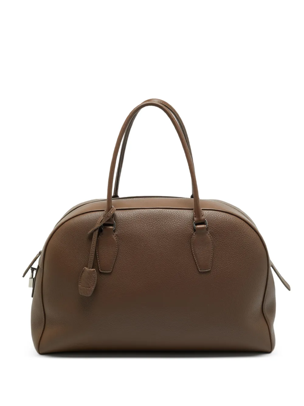 The Row Pre-Owned India grained-leather tote bag - Brown