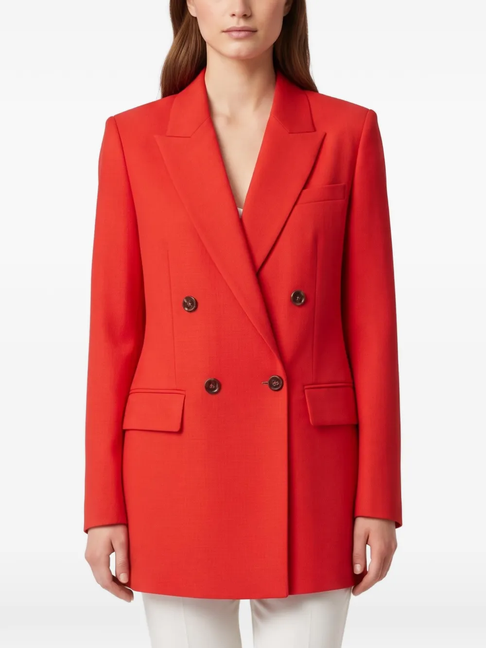 Max Mara Blazer doppiopetto Nebbie - Rosso