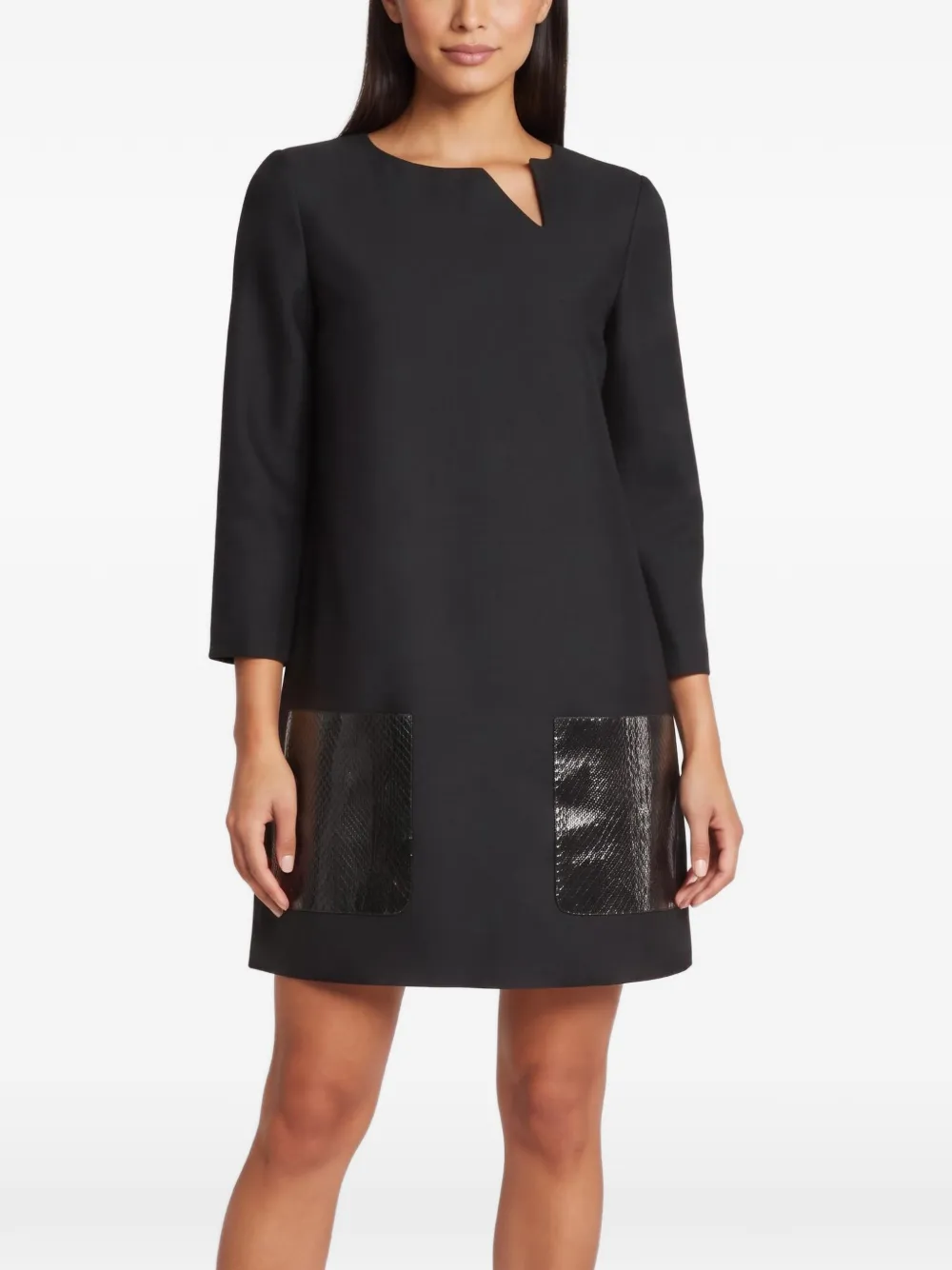 Ferragamo Pre-Owned long-sleeve mini dress - Noir Ferragamo Pre-Owned long-sleeve mini dress - Noir