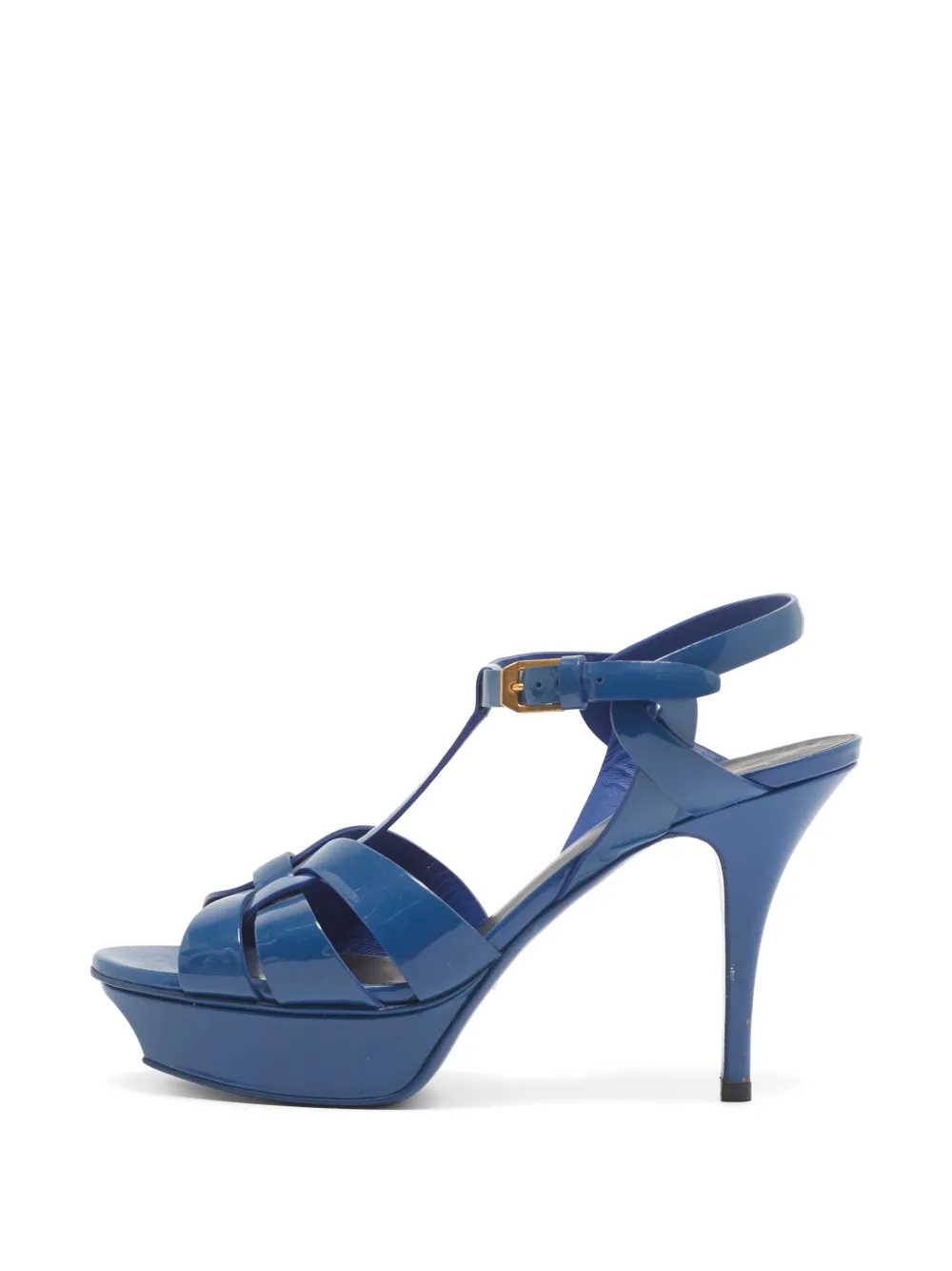 Saint Laurent Pre-Owned Tribute platform sandals - Blu