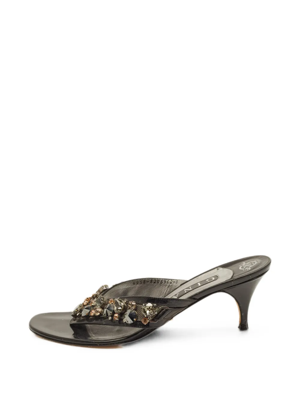 Gina crystal-embellished heeled sandals - Schwarz