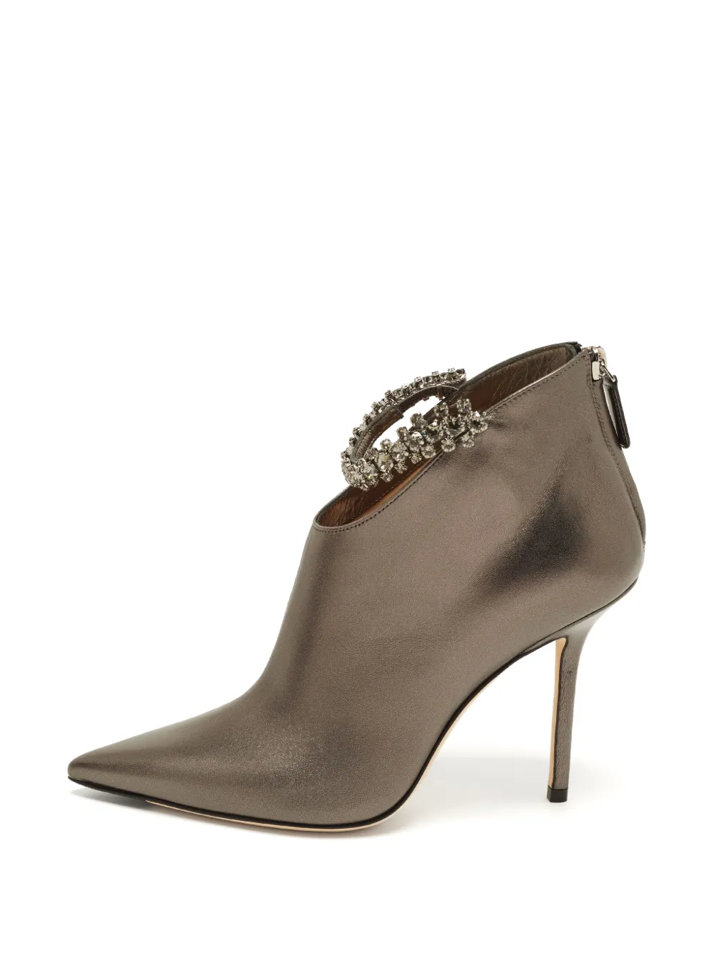Jimmy Choo Pre-Owned bottines Blaize à ornements en cristal - Argent Jimmy Choo Pre-Owned bottines Blaize à ornements en cristal - Argent