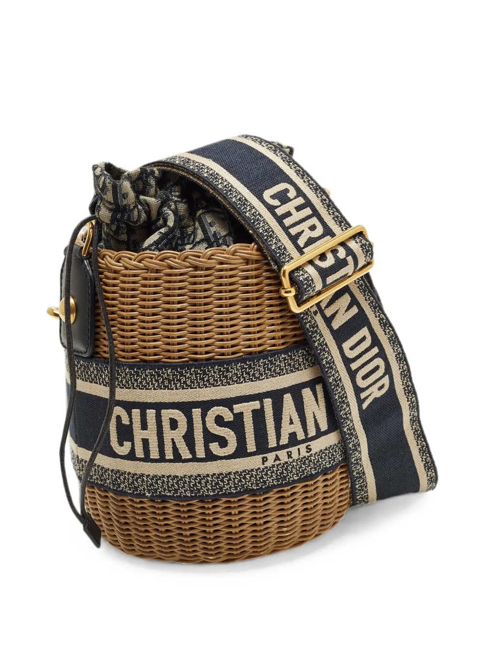Christian Dior Pre-Owned Bucket-tas met trekkoord Beige