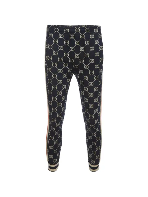 Gucci Pre-Owned monogram-pattern side-stripe track pants
