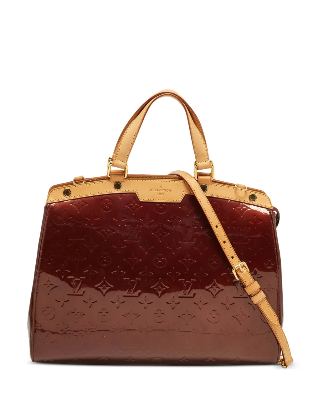 Louis Vuitton Pre-Owned 2010 GM Brea Monogram Vernis tote bag - Red