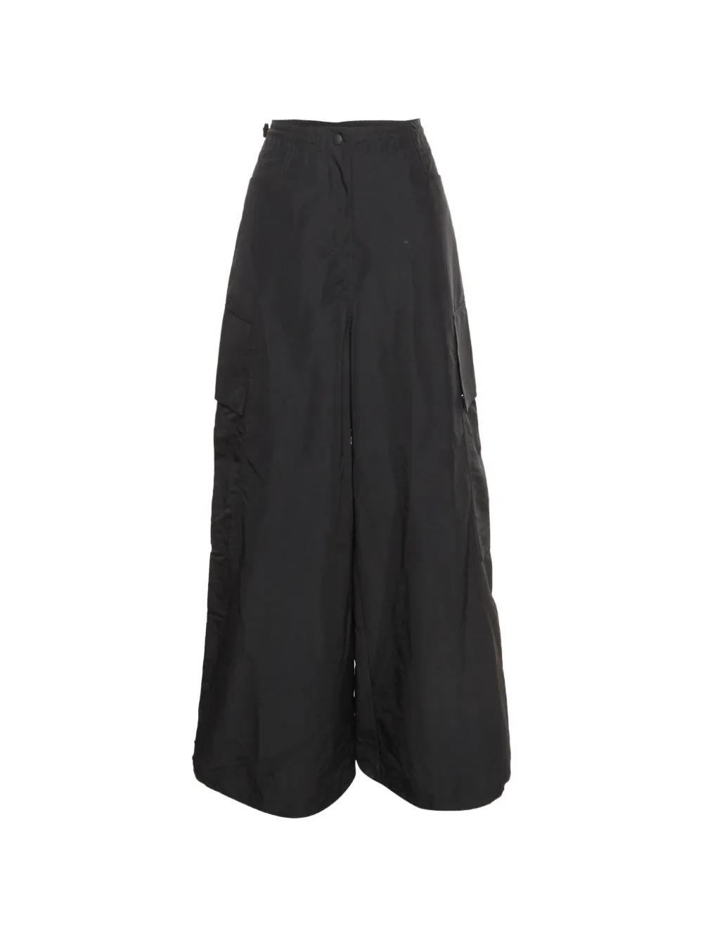 Pre-owned Palm Angels Wide-leg Cargo Pants In Black