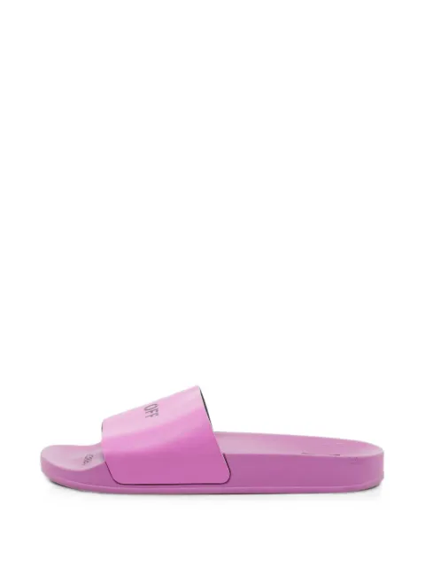 Off-White Pre-Owned logo-print slides