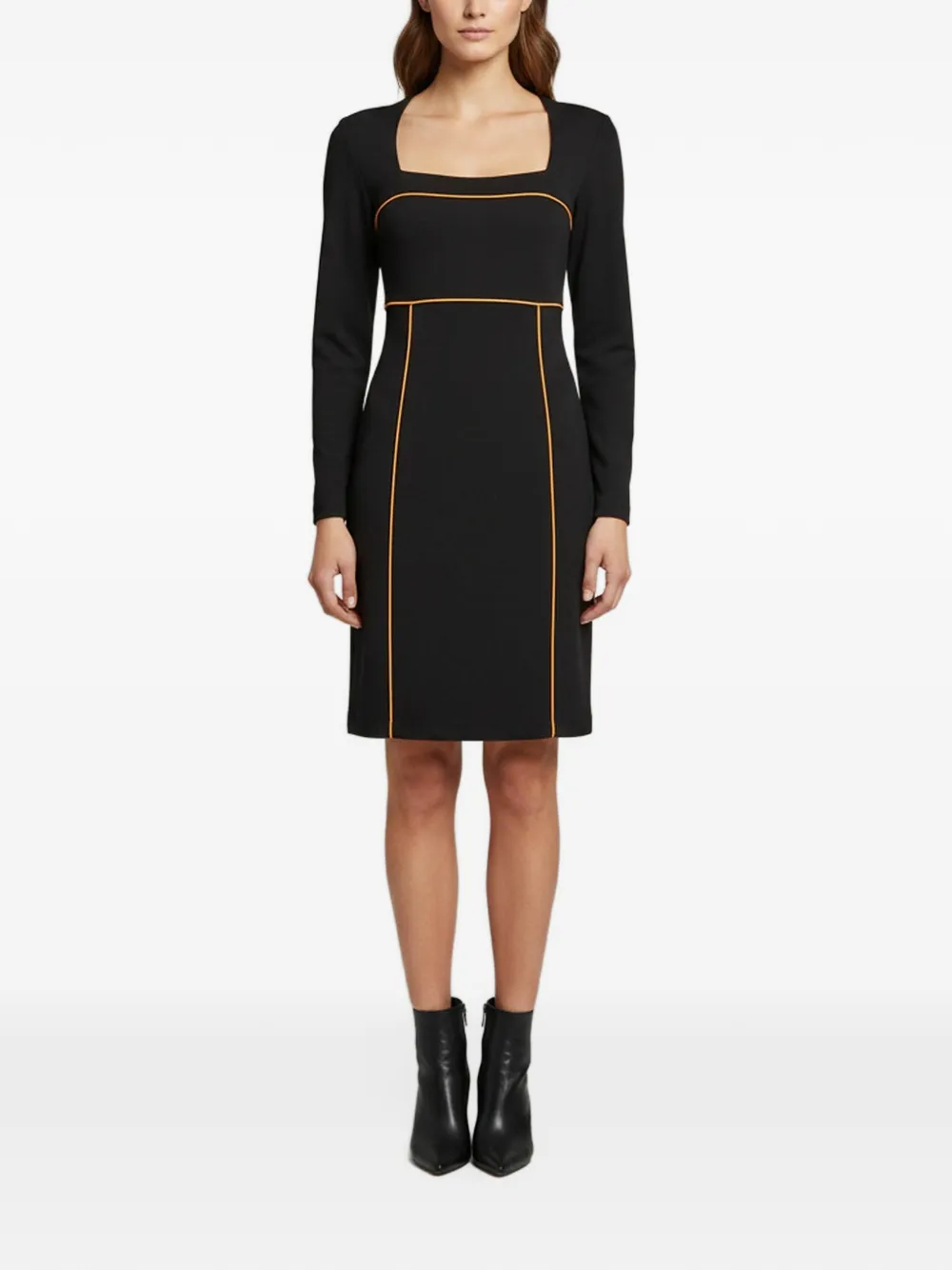 Versace Pre-Owned Abito corto a maniche lunghe - Nero