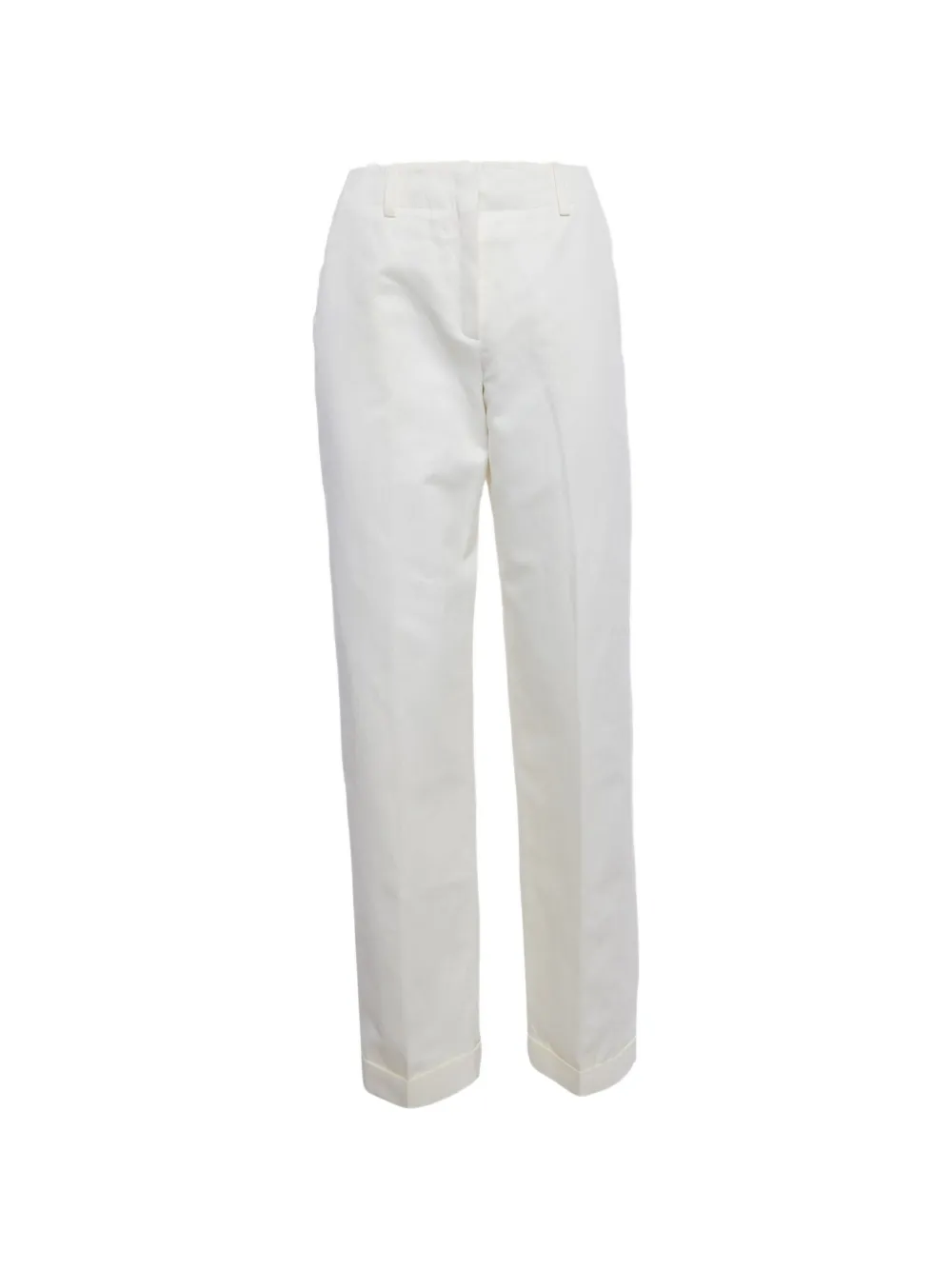 Hermès Pre-Owned gabardine tailored trousers - Toni neutri