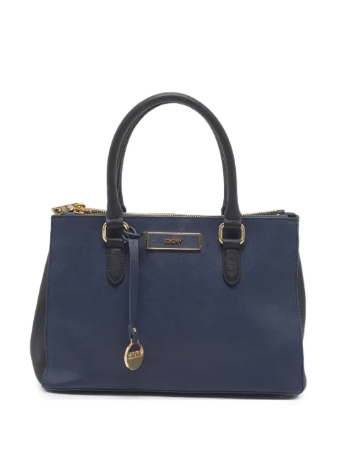 DKNY Vintage 2015 double-zip leather tote bag