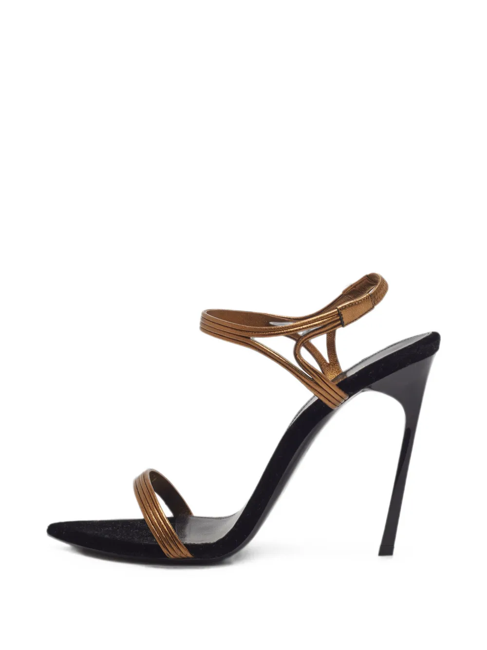 Saint Laurent Pre-Owned Talitha ankle-strap sandals - Oro