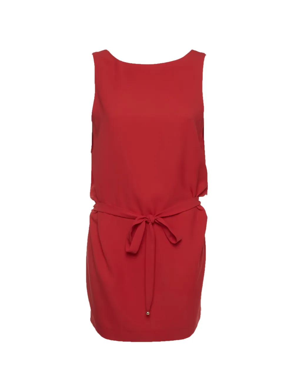 Moschino Pre-Owned belted crepe mini dress - Rosso