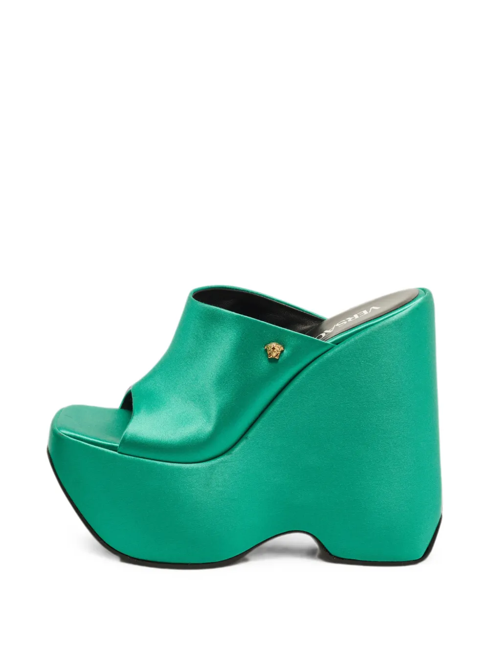 Versace Pre-Owned Triplatform wedge sandals - Green