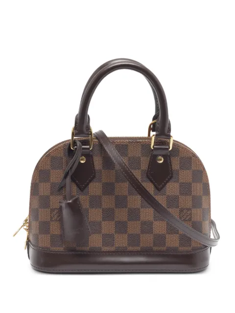 Louis Vuitton Pre-Owned BB Alma Damier Ébène tote bag