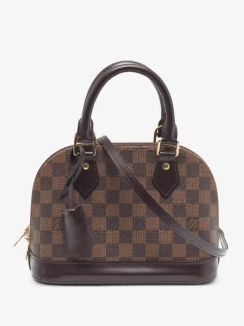 Louis Vuitton Pre-Owned BB Alma Damier Ébène tote bag