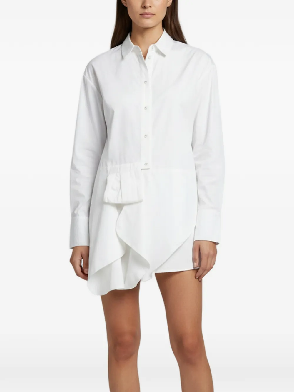 Victoria Victoria Beckham asymmetrical cotton shirt - Bianco