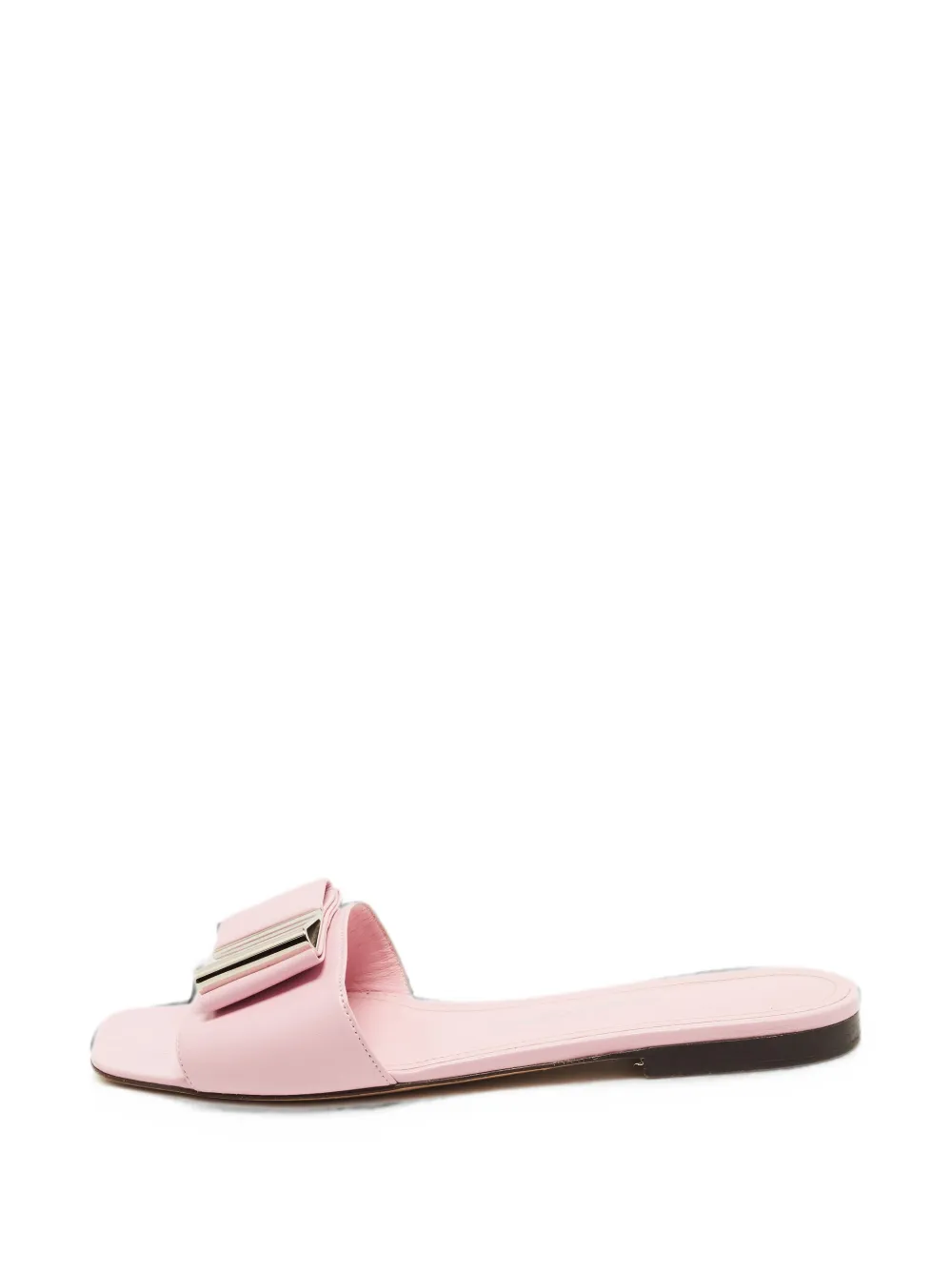 Ferragamo Pre-Owned Lyana bow-detail flat sandals - Rosa