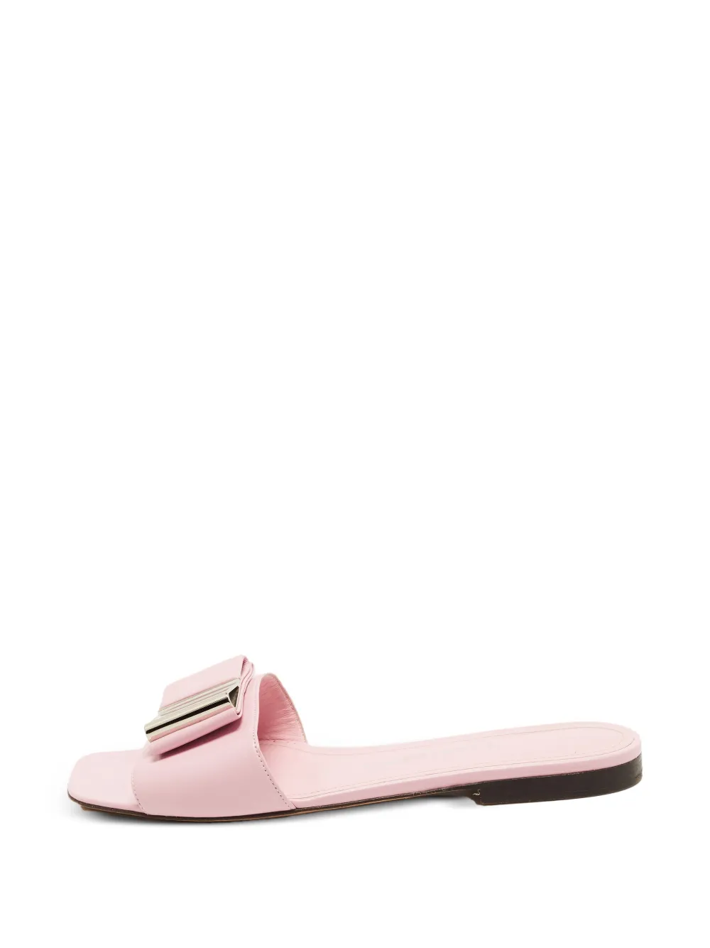 Ferragamo Pre-Owned Lyana bow-detail flat sandals - Rosa