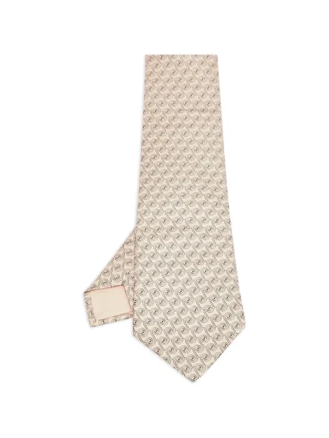 Hermès Pre-Owned geometric spiral-print tie