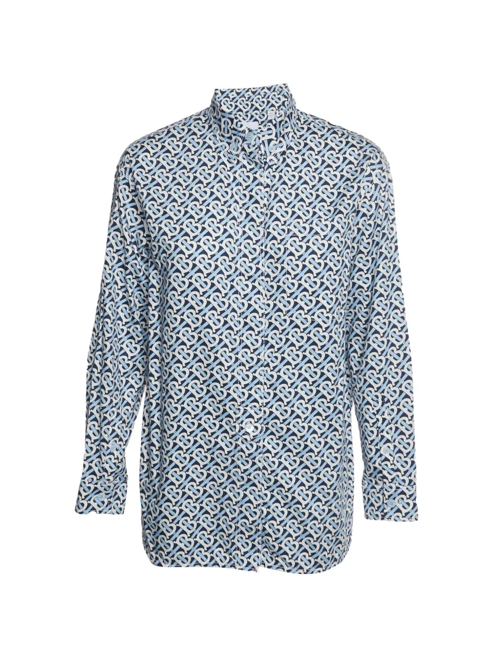 Burberry Pre-Owned TB Monogram oversized shirt - Blu