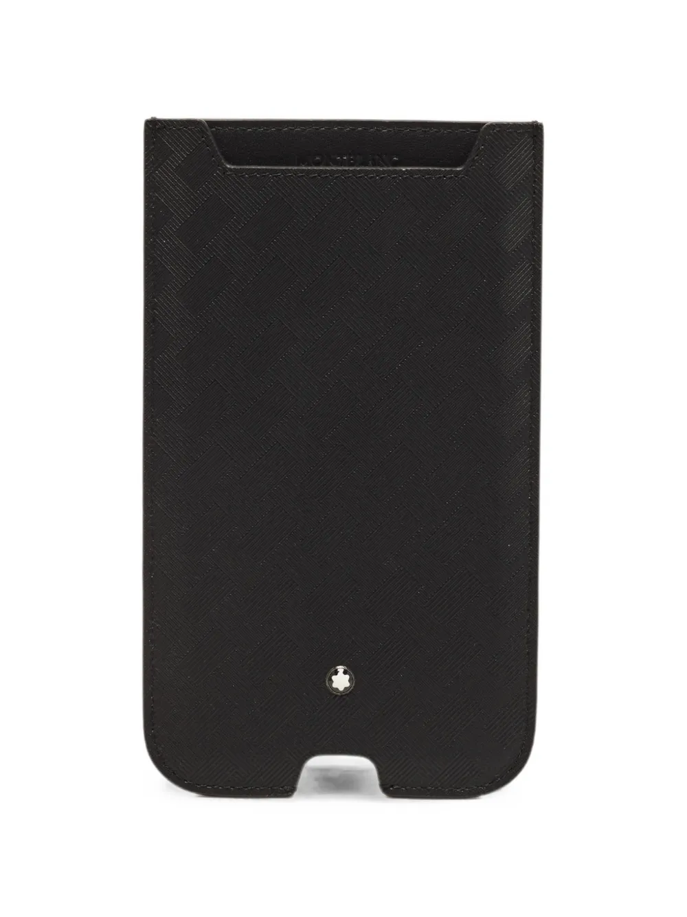 Montblanc Extreme 3.0 textured leather phone pouch - Nero