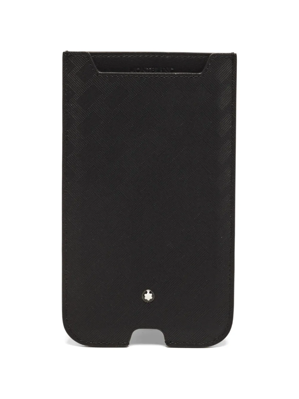 Montblanc Extreme 3.0 textured leather phone pouch - Schwarz