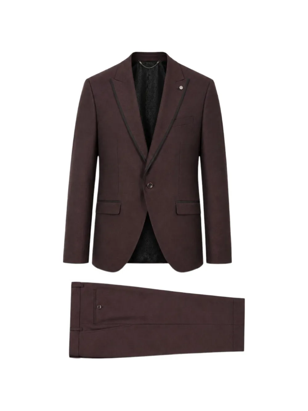 ROBERTO VINCENTI textured single-breasted suit - Viola