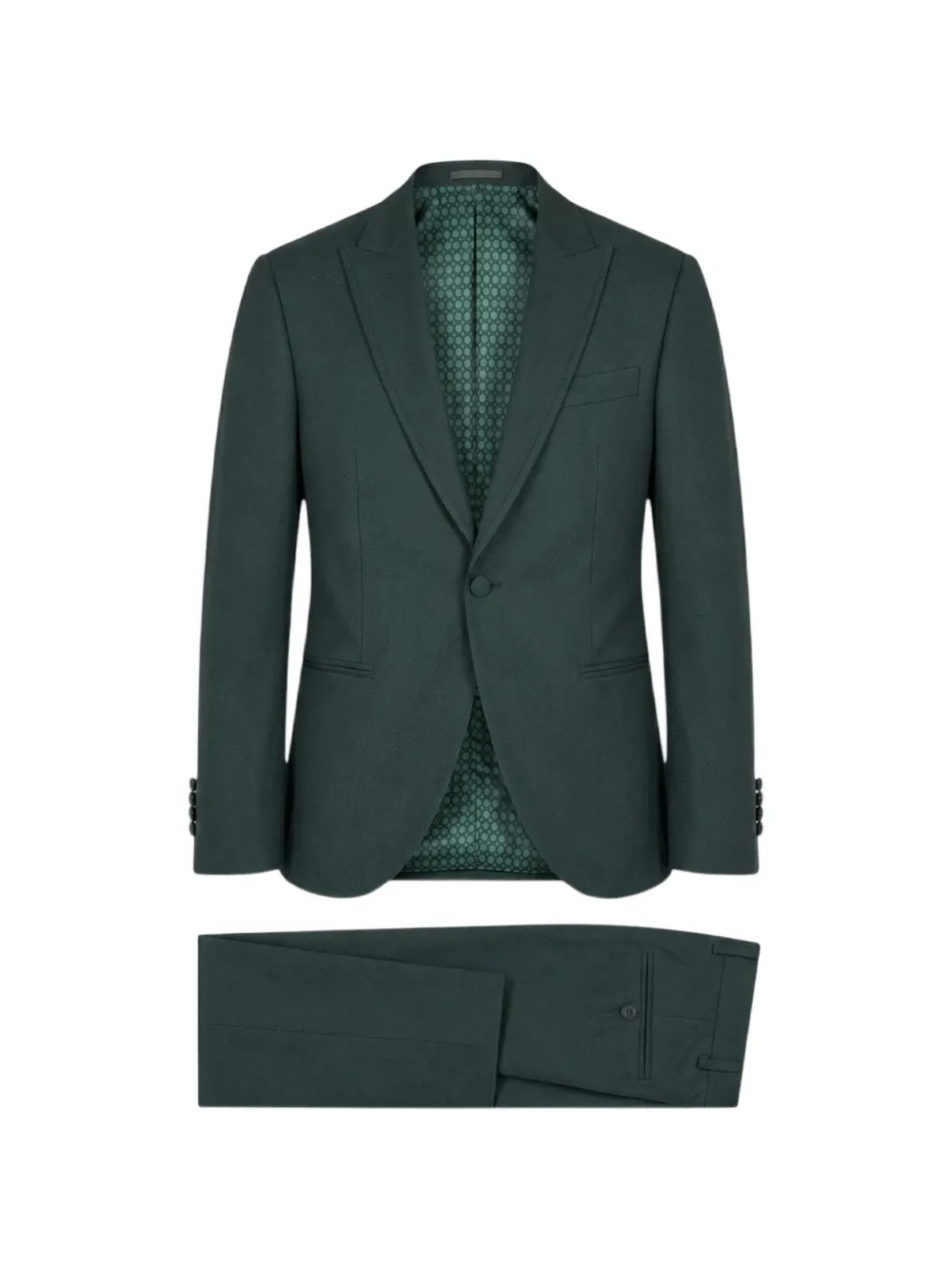 RAMON SANJURJO peak-lapels single-breasted suit - Verde